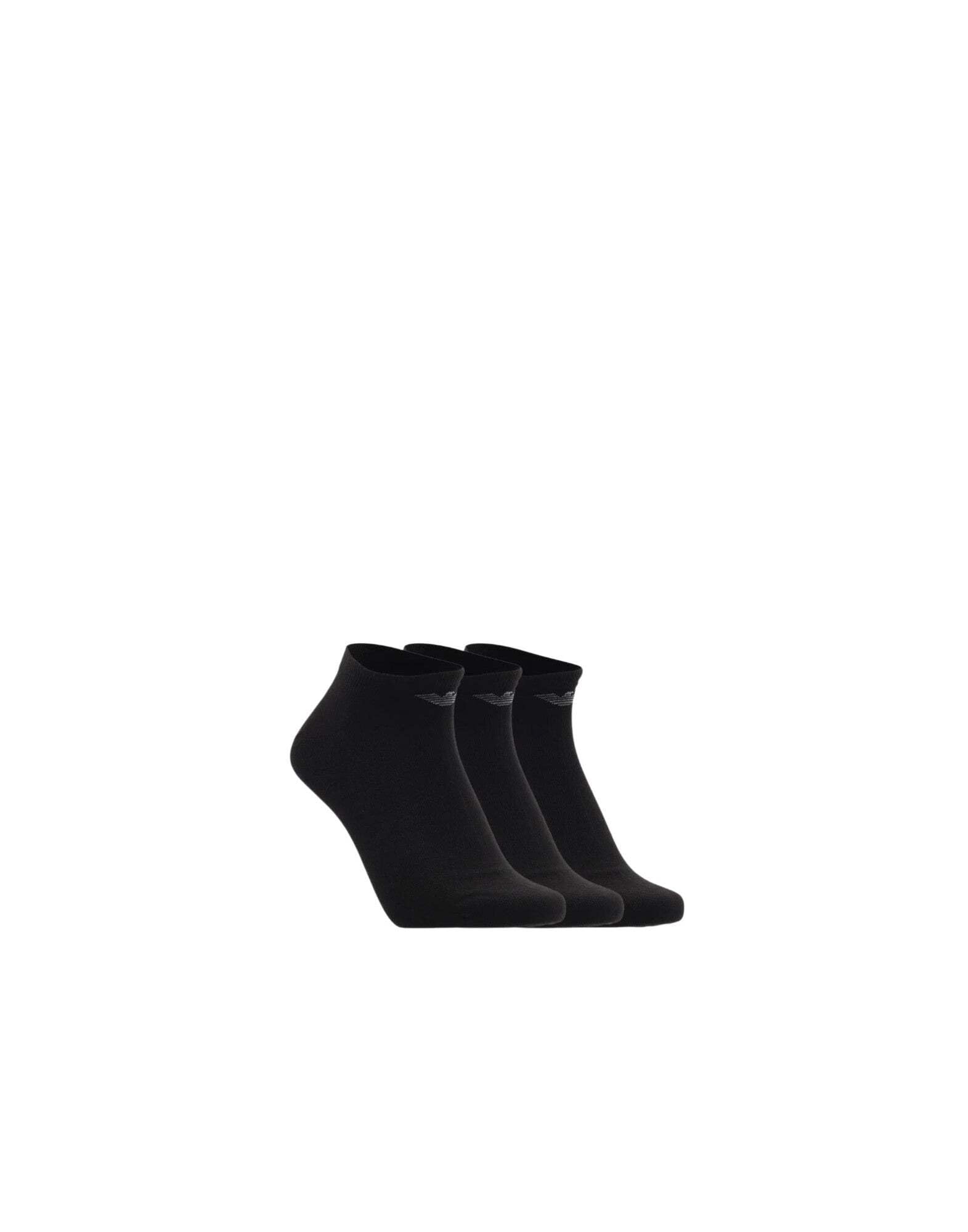 Emporio Armani Herren Casual Cotton 3-pack Sneaker Socks 3ER-PACK SNEAKER-SOCKEN (3er Pack)