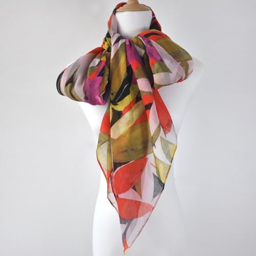 Fashion American Flag/Leopard Print Scarf for Women Lightweight Scarves Shawl for Spring/Summer Winter All Seasons4