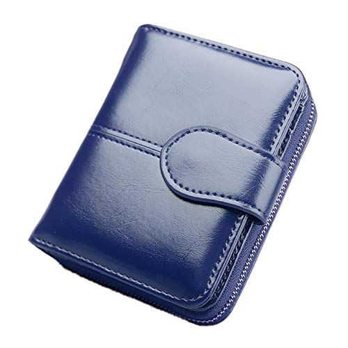 Eco Memos - Cartera pequeña para Mujer de Piel con Dos persianas con Ventana de identificación...