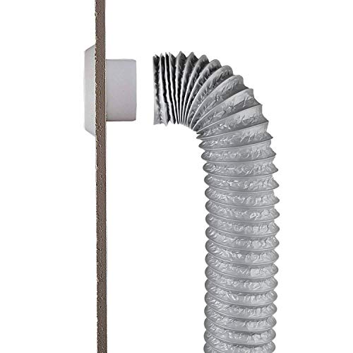 Abuff ABUS-VENTHOSE-12FEET-SLV-180812 Dryer Duct Hose 4 Inch By 12 Feet, Abuff Flexible 4-Layers Aluminum Dryer Vent Tube Transition Duct thumb #4
