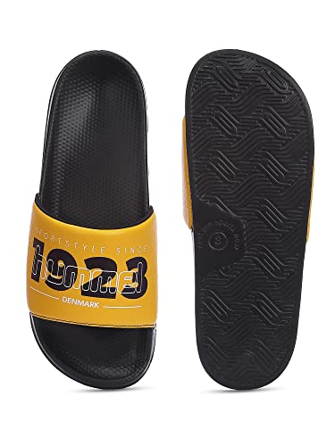 Image of hummel TREFF MEN SLIDERS Comfortable Cushioned Sole Arch Support Durable Lightweight Flexible Trendy Style Flip flops and Slippers Slides for Men Daily use Chappal