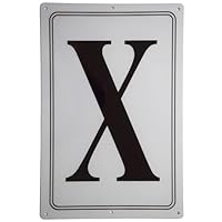 Premium-Aluminium-Buchstabenschild H-30,5 X 20,3 Cm, Großes Metallschild Für Büro, Boden, Dock, Hof, Gang, Feld Und Außenbereich, Wetterfest, Wasserdicht, Hohe Sichtbarkeit (H