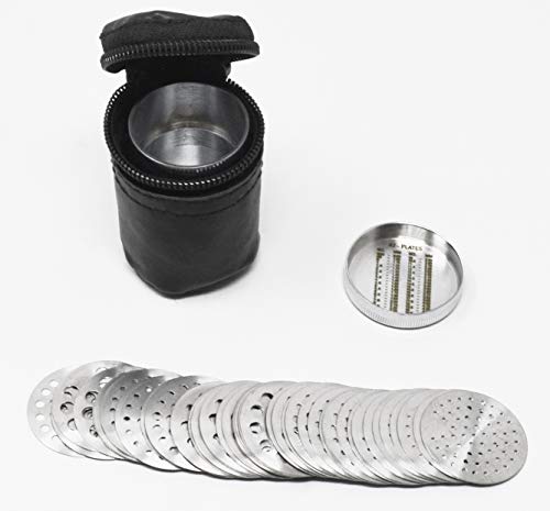 PMC Supplies LLC 43-Piece Diamond Gemstone Pearl Bead Measuring Sorting 33 MM Sieve Jewelry Making Tool Set