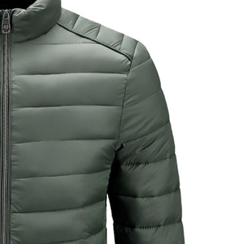 Doudoune légère à col roulé pour hommes veste bouffante pliante - 4