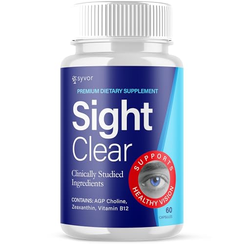 Sight Clear Capsules, Official Sight Clear 20/20 Vision Vitamin Pills, Eye Health Support Supplement, SightClear Max Strength Vision and Supporting Eye Boosting Formula SightClear Vision (60 Capsules)