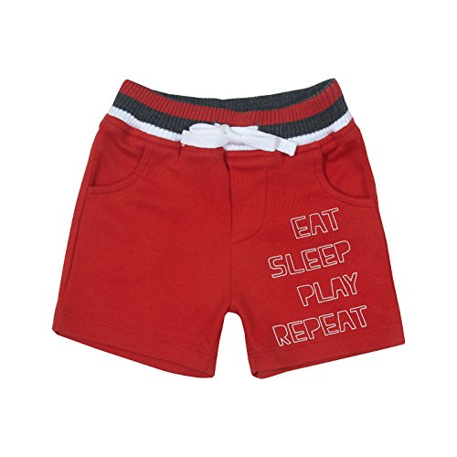 Buy GJ Baby Baby Boys' Shorts (151246516363 C458 HIGH Risk RED(C458) 6M