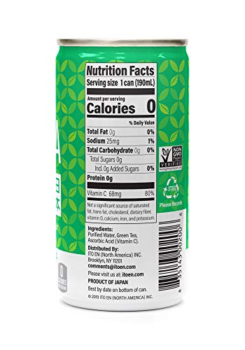 Ito En Sencha Shot, Japanese Green Tea, 6.4 Ounce (Pack Of 30), Unsweetened, Zero Calories #TOP2