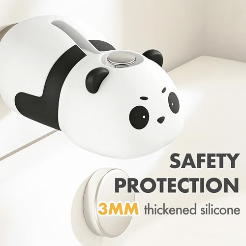Image of Baby Bathtub Faucet Cover, Bathtub Spout Cover Safety Guard for Kids, Shower Protector Toddler Bathroom Accessories Universal Fit, Cute and Soft Panda Faucet Covers for Bath Fun