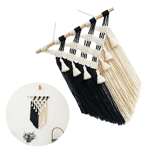 Tapisserie murale décorative avec franges pour décoration élégante intérieur - 2