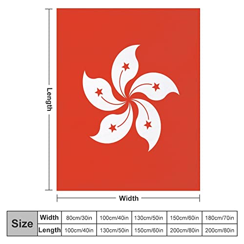 Couverture drapeau Hong Kong en flanelle douce 178x203cm - 3