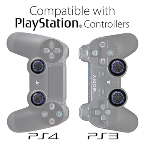 Par (2 Unidades) Grip Protetor Analógico Silicone Controle Joystick Polegar Compatível Com PS4 PS5 X