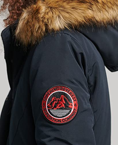 Superdry Femme Parka Everest Bleu Marine Éclipse 36