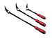 ARES 70184 | 3-Piece Indexable Pry Bar Set | 11-Position Adjustable Angle Pry Bars | High Strength Chrome Vanadium Steel | Includes 8-inch, 12-inch and 16-inch Indexable Pry Bars