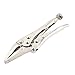 Aexit 12.6cm Length Pliers Clamping Wrench Wires Cutter Locking Vise Grip Plier Vise Grips & Locking Pliers Silver Tone