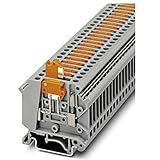 PHOENIX CONTACT UK 5-MTK-P/P BU Messertrennklemme mit Prüfbuchsenschrauben zur Aufnahme von Prüfsteckern, Schraubanschluss, 0.2 mm²-4 mm² Querschnitt, 24-12 AWG, 6.2 mm Breite, Blau, 50 Stück