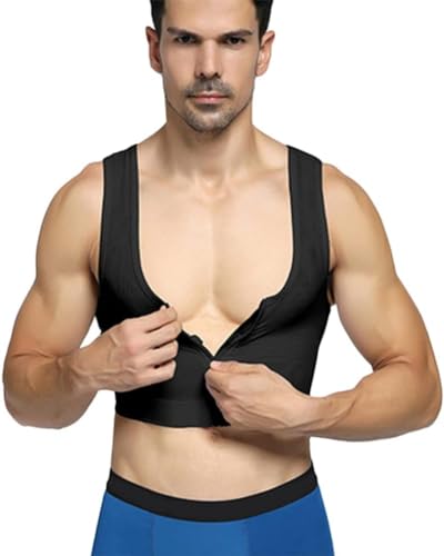 Camiseta masculina emagrecedora, modelador corporal, fichário de compressão, Preto, XXG