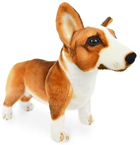 Caerwyn The Pembroke Welsh Corgi - 16 Inch Large Welsh Corgi Dog Stuffed Animal Plush Dog - by Tiger Tale Toys