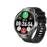 KAIRUIXING 2026 New SmartWatch G5 Plus Smart Watch Men Version GPS Bluetooth Call NFC Heart Rate IP68 Waterproof Compass Smart Watch New (Black)