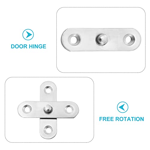 DOITOOL 6 Peças Dobradiças De Porta Invisíveis De Rotação De 360 ​​Graus Dobradiça De Porta Oculta D