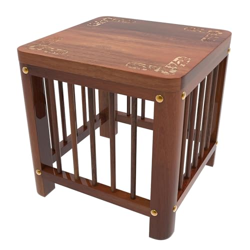 Image of Wooden Stool Table Solid Wood Best Used as Bedside Corner Footrest Foot Step Stool Tea Coffee Plants for Living Room Outdoor Furniture Pre-Assembled