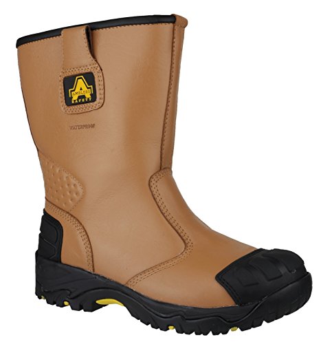 Bottes de sécurité en cuir premium Amblers Safety FS143 imperméables et durables