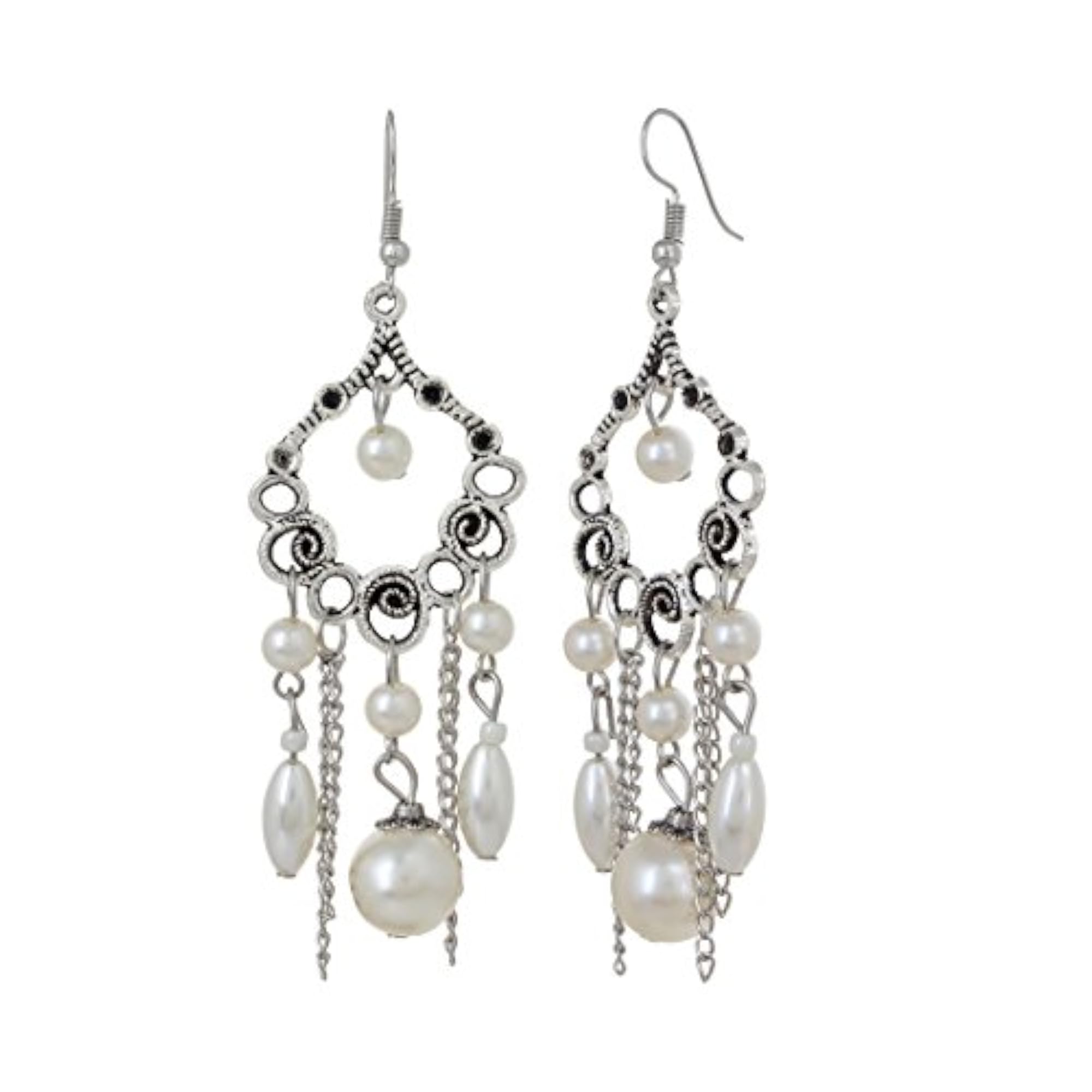 Oxidised Silver Bohemian Earrings
