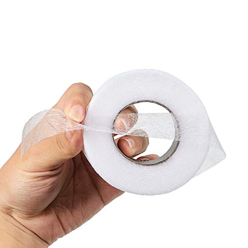 2 Set Iron on Hemming Tapes 20 mm x 30m and 60 mm x 30m No Sew Hem Tape Roll with Tape Measure Iron on Tape for Clothes Curtains Jeans Trousers Collars Bonding DIY Crafts