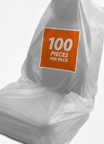 Disposable Car Seat Covers | Pack of 100 | Protective Seat Covers | Automotive Shop, Salon & Car Dealership Supplies | Tattoo Chair Covers | Auto Services | Mechanics