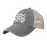 OKFSTY Kiwi Birds - Gorra de béisbol ajustable de malla con estampado de pájaros para playa, conciertos, verano, piscina, vacaciones, gris, Talla única