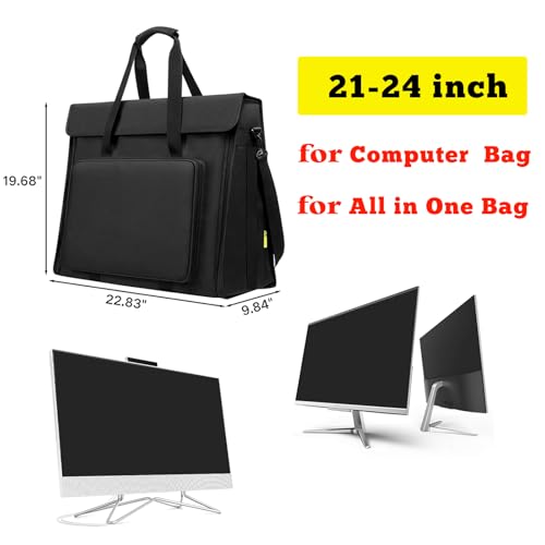 21/24 inch lcd screen computer Tote Bag Compatible with iMac All in One Desktop Monitor Computer Bag Travel Storage Bag Carrying Bag with Shoulder Strap2