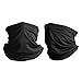 Produktbild GREMAG Schlauchschal Herren Damen, Winter Elastisch Multifunktionstuch Windabweisend Halswärmer Warm Fleece Gefüttert Nackenwärmer für Outdoor Radsport Ski Motorrad Laufen Schwarz (Black)