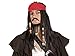 Pirates Wig with Bandanna Moustache and Goatee (peluca)