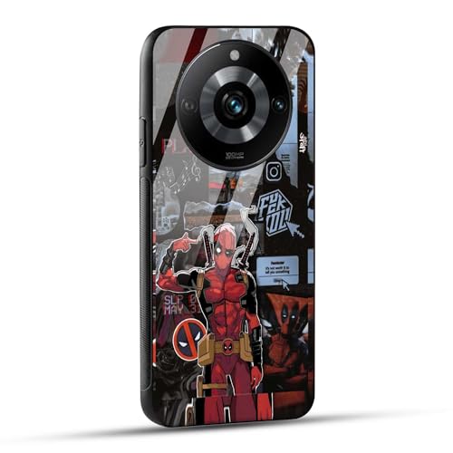 Image of NDCOM for Realme 11 Pro and Realme Narzo 60 Pro 5G Back Cover | Realme 11 Pro Plus Back Cover | Superhero Collage Printed Glass Case
