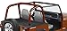 Pavement Ends by Bestop 41815-15 Black Denim Cargo Cover for 1992-1995 Wrangler YJ