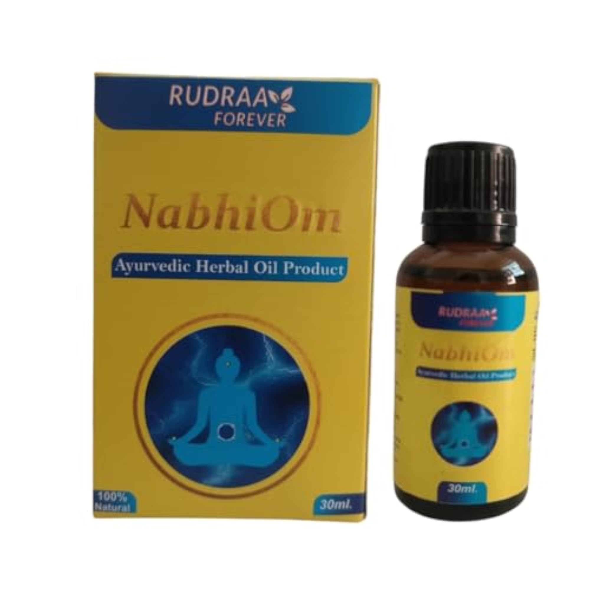 Rudra Nabhi Om Ayurvedic Herbal Oil, 30ml