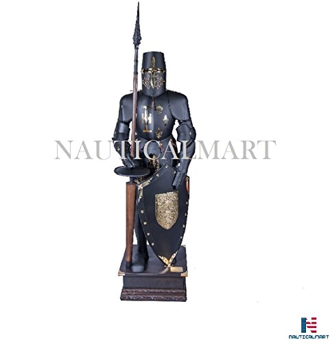 NauticalMart Black Knight Suit of Armour - Halloween Costume