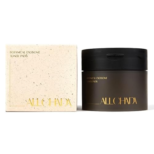 ALLCHADA® Doctor-Developed Vegan Exosome Toner Pads – Hydrating & Soothing for Sensitive Skin, Dermatologically Tested, Non-Irritating, Alcohol-Free - 60 Pads, 90ml