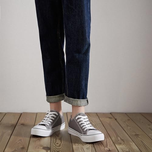 Image of ZGR Mens Classic Casual Shoes,Lace-up Fashion Sneakers,Low Top Canvas Sneakers for Men