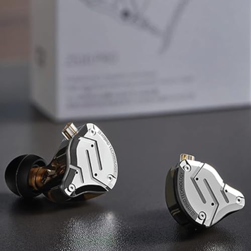 Image of KZ ZS10 Pro in-Ear Monitor Earphone with Hybrid Driver Setup IEM (4 Balanced Armature+1 Dynamic Driver) 2Pin 0.75mm Connector Detachable Cable 3.5mm Gold Plated Plug for Singers, Musician (No Mic)