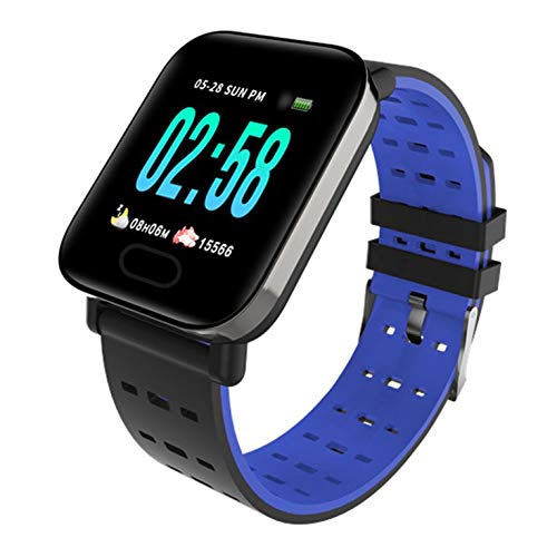 Smart Watch A6 Herren Damen Pulsmesser, Gesundheitsmesser, wasserdicht, Smart-Armband Smartwatch Uhr für iOS Android Handys