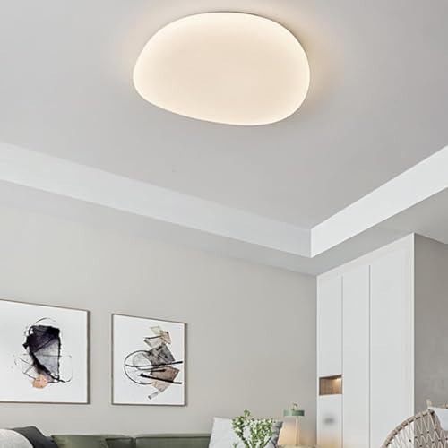 Lampe de plafond moderne en pavés, création lumineuse design blanc