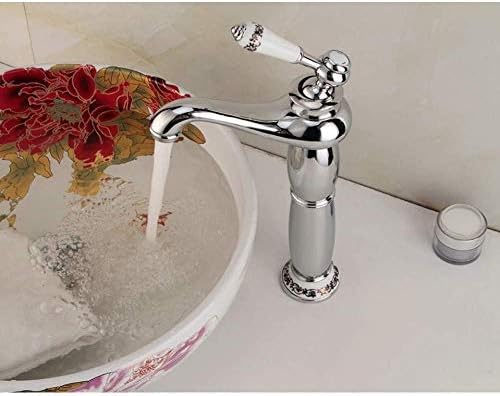 Robinet en laiton argenté pour moderniser le lavabo de votre salle de bain familiale