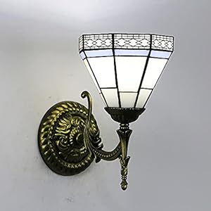 Gauua Tiffany-Stil Wandlampe mit Glasschirm