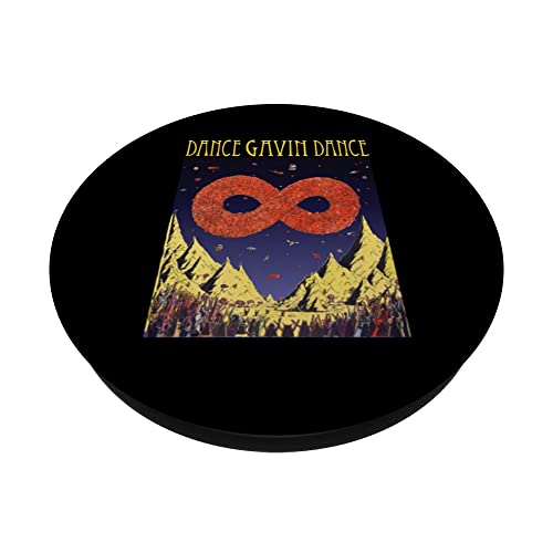 Dance Gavin Dance Mothership - Dance Gavin Dace Design PopSockets Swappable PopGrip, Black - Image 2