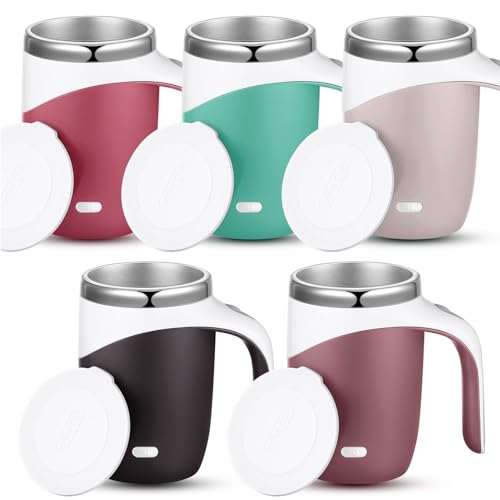 Pack 5 Tazas Automáticas Mezcladoras Acero Inoxidable 13.5 oz miniatura 1