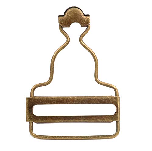 Overall Dungaree Buckles Adjuster, 1-1/2'' Wide Bottom, For Rompers Skirt Garment Sewing Diy, Bronze - 20 Pcs #TOP4