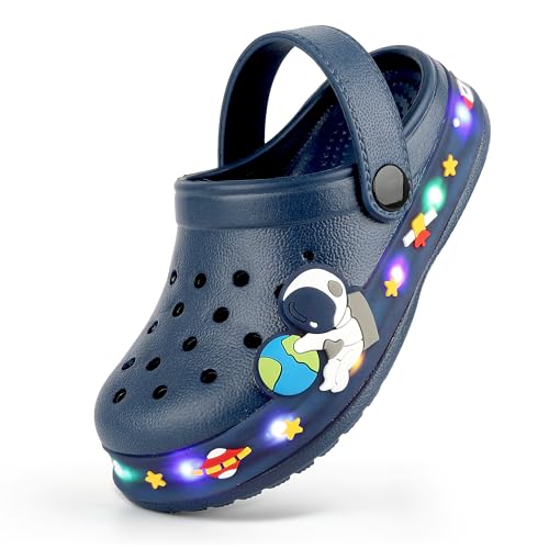 Chaussures de jardin pour enfants avec bandes LED lumineuses et semelle souple GULAKY
