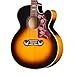 Epiphone J-200 Studio EC Jumbo Acoustic Electric, Vintage Sunburst with Bag