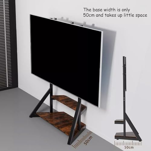 Soporte móvil ajustable para TV de 65-100 pulgadas con ruedas miniatura 7