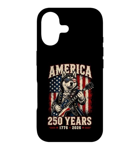 250 Years America Siberian Husky Patriotic USA 4th of July Case for iPhone 17